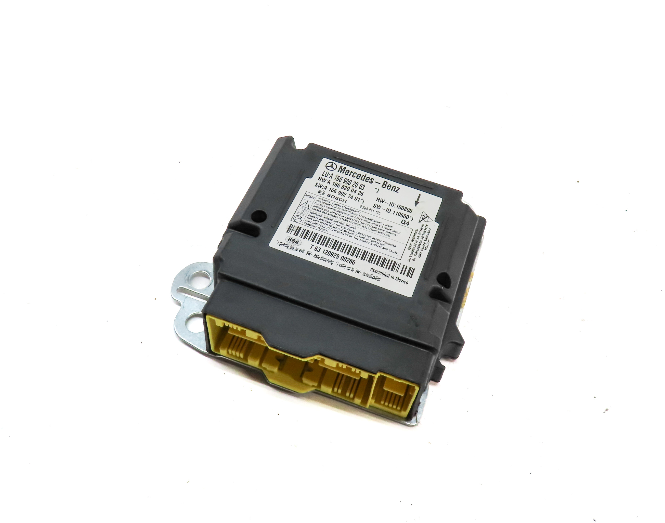 12-15 MERCEDES G550 G63 GL350 GL450 GL550 ML350 ML550 (X166 W166) SRS BAG MODULE — exact item pictured